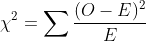 (O - E)2