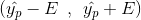 (Yp - E , yp + E)