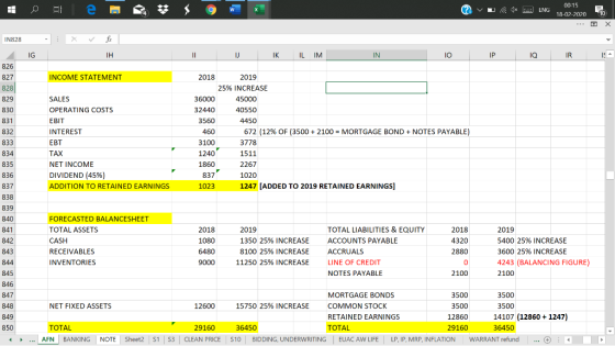 ? v L 1 ENG 00-15 18-02-2070 10 IN828 IG IH IL D I K IL IM IN 10 P Q R INCOME STATEMENT 826 827 828 829 830 831 832 2018 2019