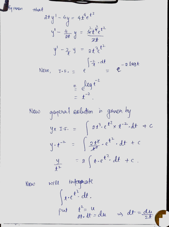 Gimen that Qty - 4y = 2 attet 414² t y - 4 at y 24 y - at3t² 13 - dat - a legt Nowo, Info- e e lagt? -2 - t New general so