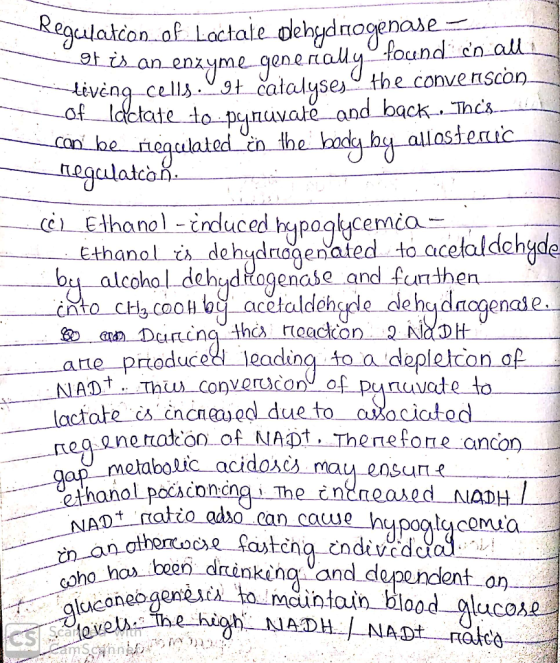 Regulation of Lactale dehydrogenase- Lot is an enzyme generally found in all - living cells.gt_catalyses the converscon— Lof_