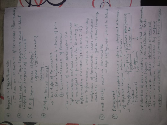I ② ( diagnols - Hyperliparemia → CT can ou Ultralound of Pancsceale (Pancscectitle) High Lipase value and High +9iglycesui