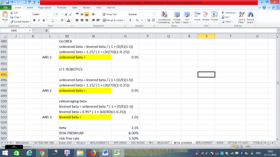 projects (Autosaved) (Autosaved) (Autosaved) - Microsoft Excel (Product Activation Failed) Data Review View Add-Ins Formulas