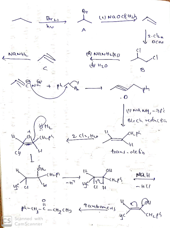 (1) Nao ne m curacey Ia.ckx I och NANH tº NCN t. () & H2O Š B (Unany, -78c Birch reductia Hiph 2. cle, the ri trans.clefin NA