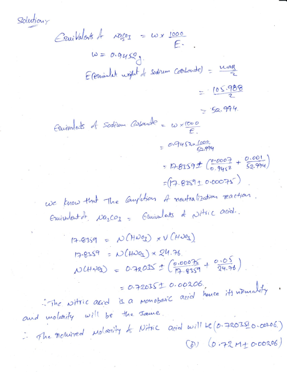solutions MOCOW Y 1000 E . W = o.ausa 105.988 2 E Eleniculat weight of sodium Coolonde) - wall = 105.988 52.994 Equivalats of