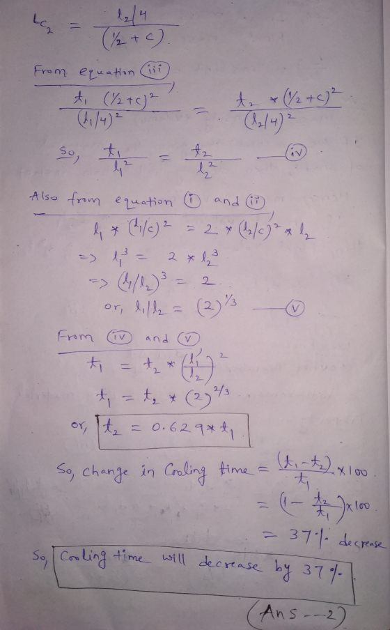 2 + c) from equation (1) t, (% + c)² ta (1/2 + c)2 - se, Also from equation ① and on lix Cils) = 2* (1/)24 17 - l = 2 & 3 Fro