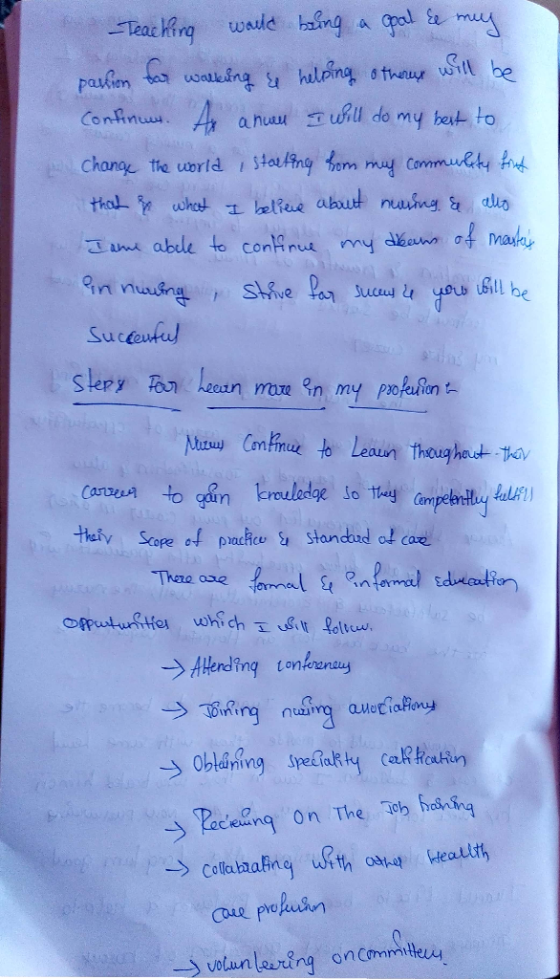 Ee gpal muy -Tea King wald hafng Sin be walking helping o therue parhien Confinus. 4 a huu I will do my best to Commuliky fru