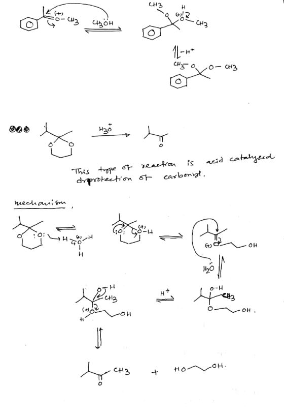 снз чвбн CH2 o- CH3 Нао acid cataysd This tpe reufon dvprokection is casbongt neehaism OH н T o-H CHз O. OH CH3 HO Ho