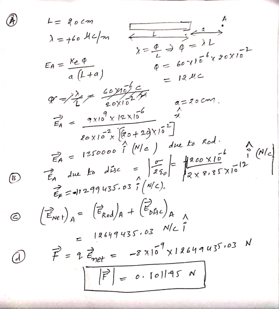 A A L= qocam L A = 460 Helm Ke o &= 0 + 6 =12 a = 600obxz0x102 EA = 12 uc C محرم و a (+a) Gaynor 9x109 x 12x156 a=20can. 20x1