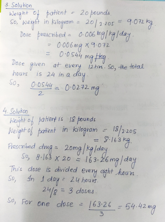 3. Soluhon 2o pounds 20 2-205 pemt in kiegam 202 205 9072 k9 preacvbed 0.005 ng//day 0 006 mg 0.0544 mg Dose iven at every 12