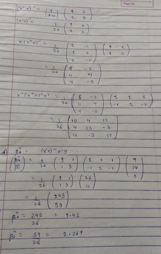 Page No det) 1 3 26 + 3) x ( xx) HH 1 + -27 18 - 2 17 -5 x=(x*x)** xt = 118 - 1 - -2 7 -5/ = 1 /10 4 12 26 14 25 - 3 12 -3 17