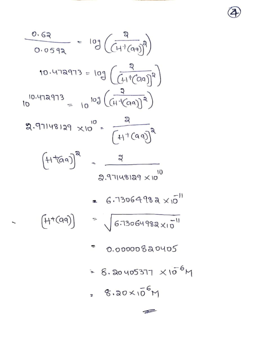 0.62 0.0592 -log(Chicago) 10.472973 = 10-42913 = 109 (Larvicami) 1010472973 - 1o 100 (ca-caranya) 2-41498 129 xlio. Cancanga
