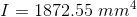 I = 1872.55 mm