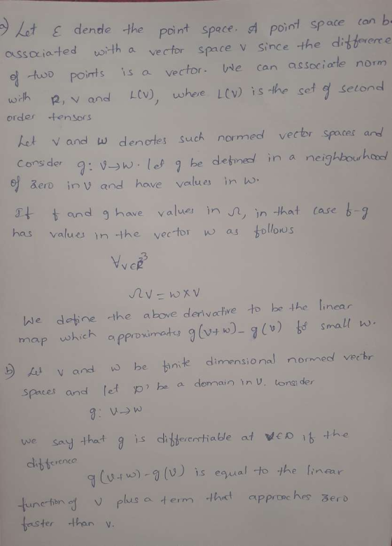 vector 2) Let e dende the point space. A point space can be associated with a space v since the difference points vector. can
