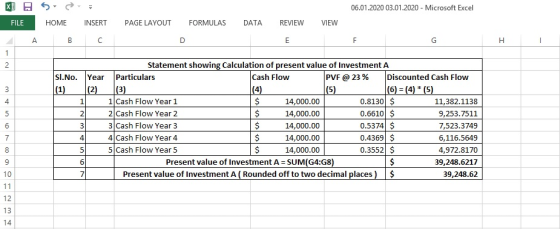 06.01.2020 03.01.2020 - Microsoft Excel XES FILE HOME A B INSERT PAGE LAYOUT FORMULAS DATA REVIEW VIEW C Sl.No. (5) Statement