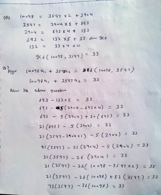 (0098 3597 X2 +2904 (A) 3597 = 2904 X1 + 693 2904 6 93 X 4 + 132 693 - 132 X5 t 33 t9Cd 33 x 4 +O 132 %3D 33 gCd ( lo098, 359