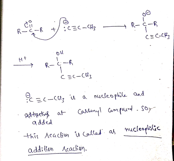 10 R-C-R Cli na :03C-CH3 - R- C-R + C = CaCH I Ćzc-cita ?C=(-(Az is i nucleophile and affacles at Cartanyl compound .sor adde