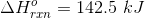 AH m = 142.5 kJ