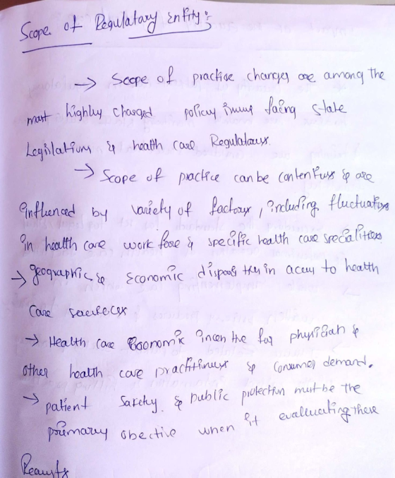 Scope of Regulatary En fity & Scope of practise changes are among the most highly charged policy inuup facing state Legulatio