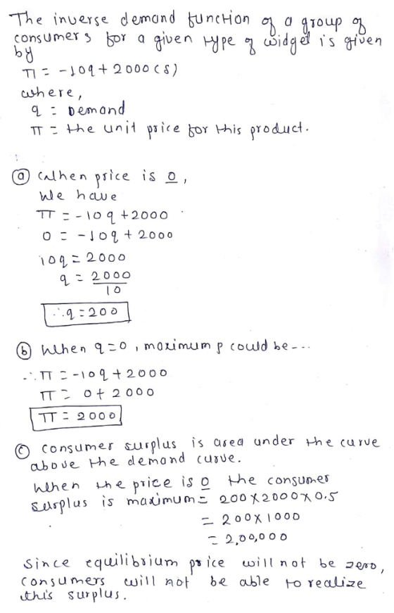 konsumer bp a given type n Sidga γ a given b d cwhere TT he unit price bor Hhis product We haw e 104こ2000 Consumer suplus s asea under he hthen uh e price iso the consusnes 2,0 0,0 0 0 tthis sur plu