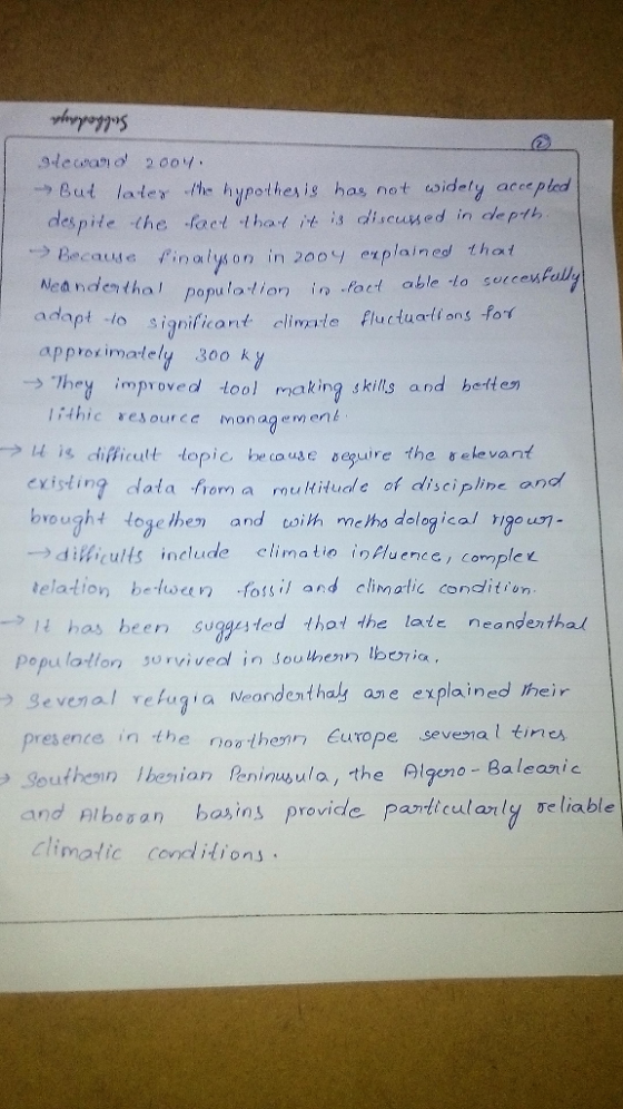 But later the hypothesis has not oidely accepled despite the fact that t is discued in depth -> Beca ug e finalyson in 200c,