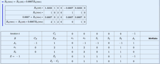 - Rz (new) = R2 (old) +0.6667R3 (new) R2 (old) = 1.3333 1 0 0 -0.6667 0.3333 R: (new) = 10 30 0.6667 x R3 (new) = 0.6667 0 2