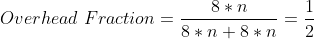 Overhead Fraction=-