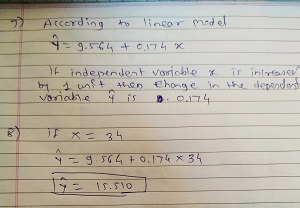 Atcerding to linco medel れ, independent vooble i int unft then Chonge in the derender b1