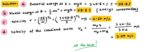 enerar canseniation ⓒ ‘(1)九く1뿌).is:い24.1, valacity d Velocit, of the combined wna ss ve m/s All the best!