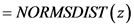 = NORMSDIST (2)