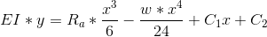 W* C EI *y = Ra* + Cl2 + C 6 24