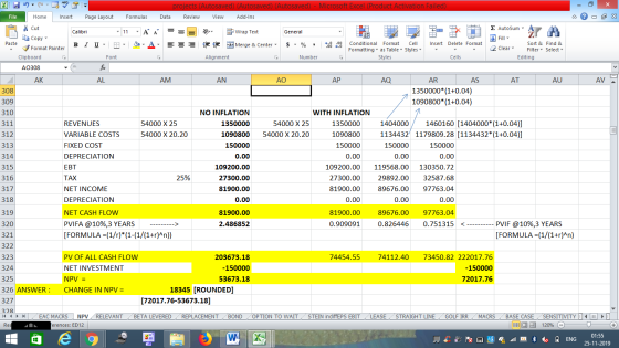 % Cut 310 311 312 313 315 projects (Autosaved) (Autosaved) (Autosaved) - Microsoft Excel (Product Activation Failed) File Hom