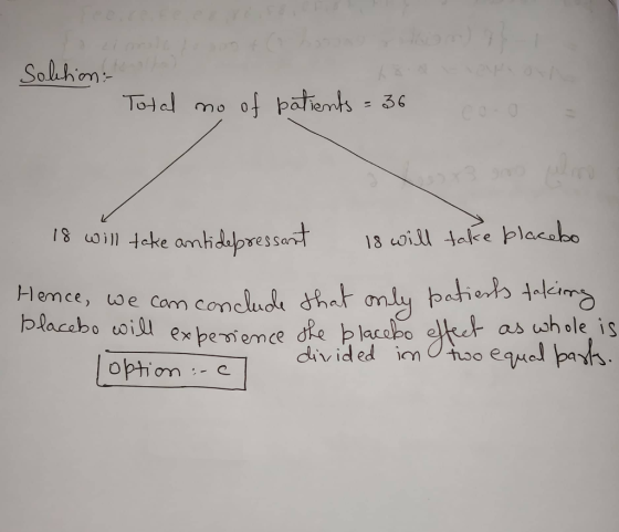 Solhom 8 will ㅢcke antidepressant. Hence, we cam coneludle sha 13 will take pla<010 as wh ole is divided im tso eaMel par are