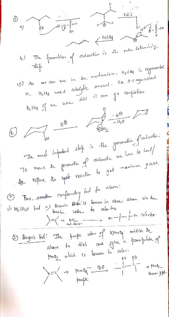 Edit OHH - 42502 the rike deleniring The formation of conbucation is (c) to one can see in the mechanism, H2sog is regenected