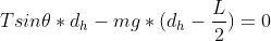 Tsinë * dn – mg * (dn-5) = 0