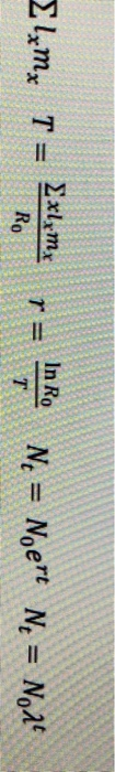 Ilzmy T = Σxlym, Ro r = In Ro T Ne = Noe N= 1,2
