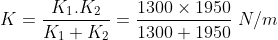Кi.К? 1300 x 1950 К- Кi+ К. N/m 1300 1950