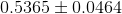0.5365 \pm 0.0464