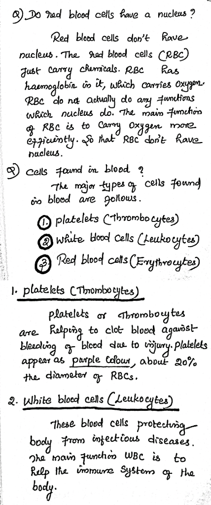 9Jogad blood cels fave a nucleus ? Red blood cells dlont Rave nacleus. The Sad blood cells CRBc) just cavy chrmcals RBc Ras