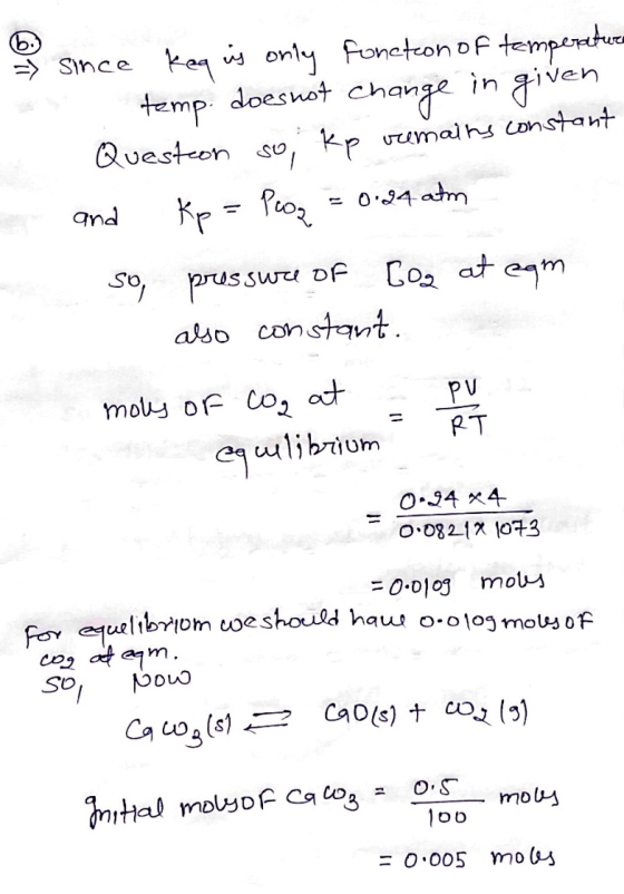since keq is only function of temperature a temp. does not change in given Question so, kp remains constant er and Kp = Peoz