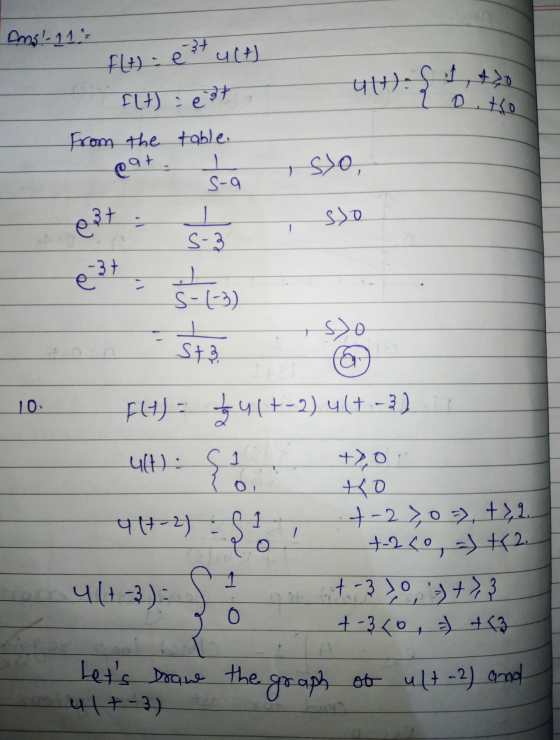 ut). S f ,t0 otho ans! - 113 f(t) = est uct Elt) : est from the table. @9+ S-a sto, sso est e 37 s-3 ㅗ s-(-3) 1 SA Strony sta