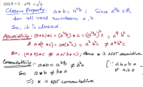 (iii) S = R a*b a2b iYe