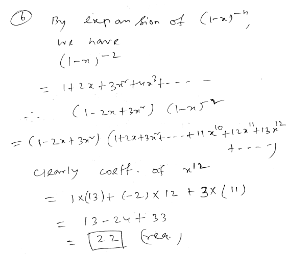 o By expansion of Cragh, we have (1-0)-2 = 1+ 2x + 3rr tualto-- - L (1-2n +32° ) (-0) To il 12 2a + 13x - - t u 1tzatan = (1-