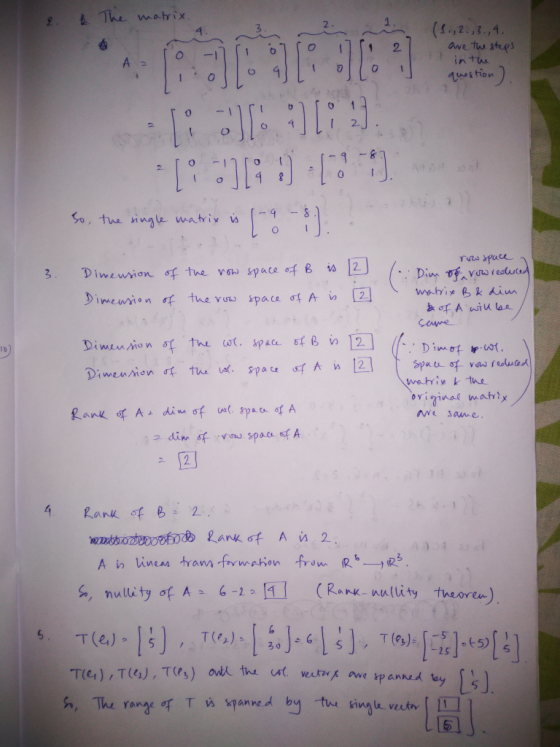 . The matrix. 0 (1.,2.,3.,4. are the steps in the question Az ROADCASTRO ROM::.. So, the single matrix is 1-9 - 8) . 3. Dim