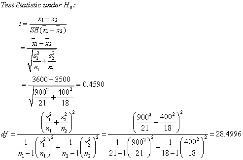 Test Staisic under H. X1- A2 SE(n -x2) 1- X2 3600-35004590 9002 4002 02.418. 900 400 21 18 = 28.4996 1 900 21-1 21 1 (4002 一)