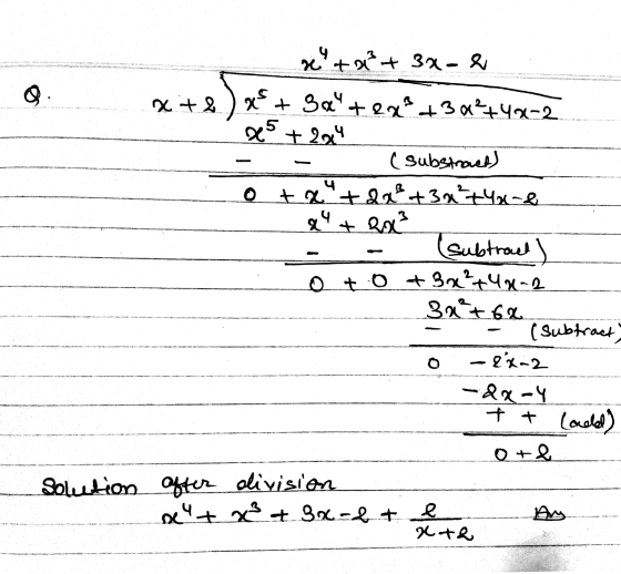 xta²+ 3x- & x+2)x+ 3a x + 3x + ex²+3x²+40-2 05 + 2014 (substract) o+x+ 2x²+3x²+40-2 & + 801² (subtract) o to +3x²+40-2 Ba²+