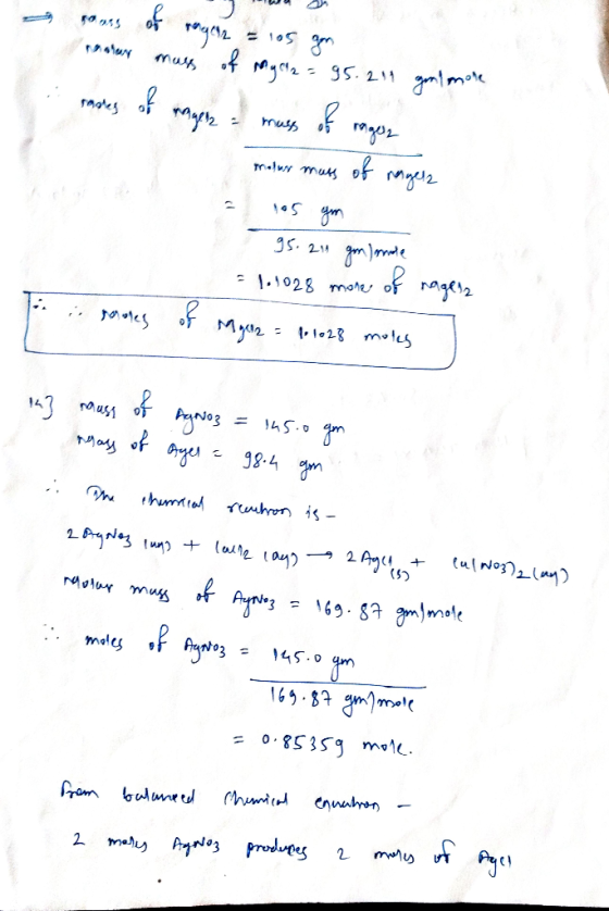 pornss of pengene = 105 gon nenaren mass of mycia = 95.211 golman of mouen a mass of ragen sasies produar mass of rangers . 1