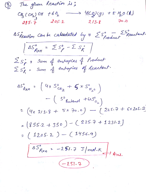 @ The ginen Reaction is ; CACCH,) ON 16% -> 412) cgj +5 MOCJ 225.7 205.2 213.8 70.0 AS Reaction can be calcedated by a Espard
