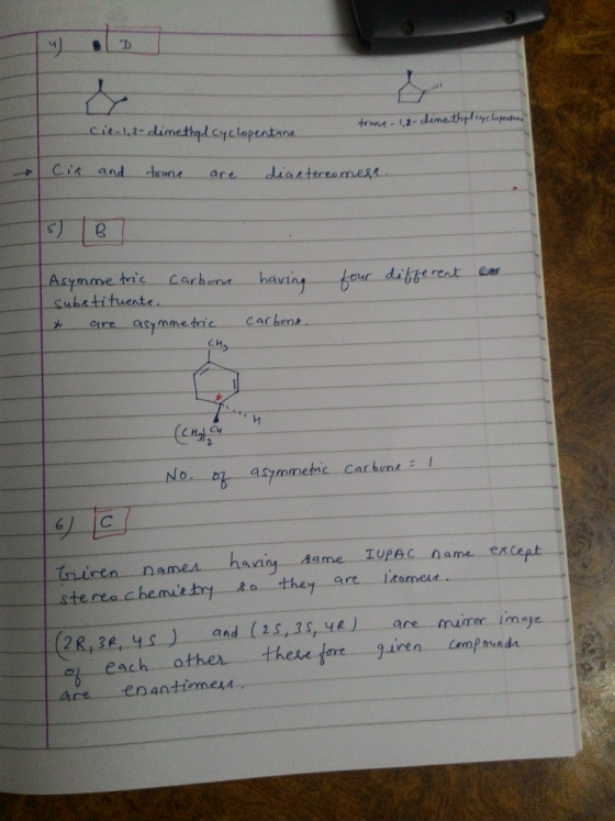 trans - 1,2-dimethylcyclopentans cir 1,2-dimethyl cyclopentane. Cix and trane are diaxtereomesa. having four different con As