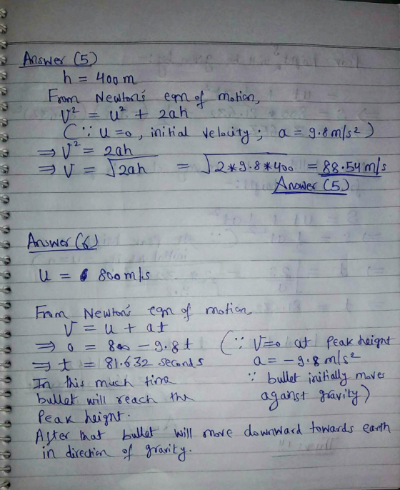Answer (5) h-=-1100 m, 2 -- 4 800 ml.s bulat jaihally maves bullar will reach th in diechec. :/ gravitさ